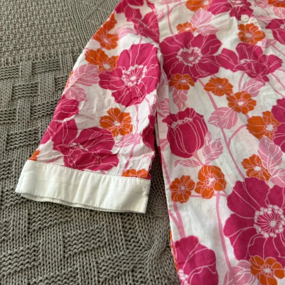 Janie & Jack Pink & Orange Floral Coverup ~ 3
